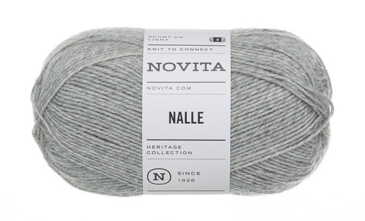 Novita Nalle kleur 043 steengrijs: bol sokkenwol