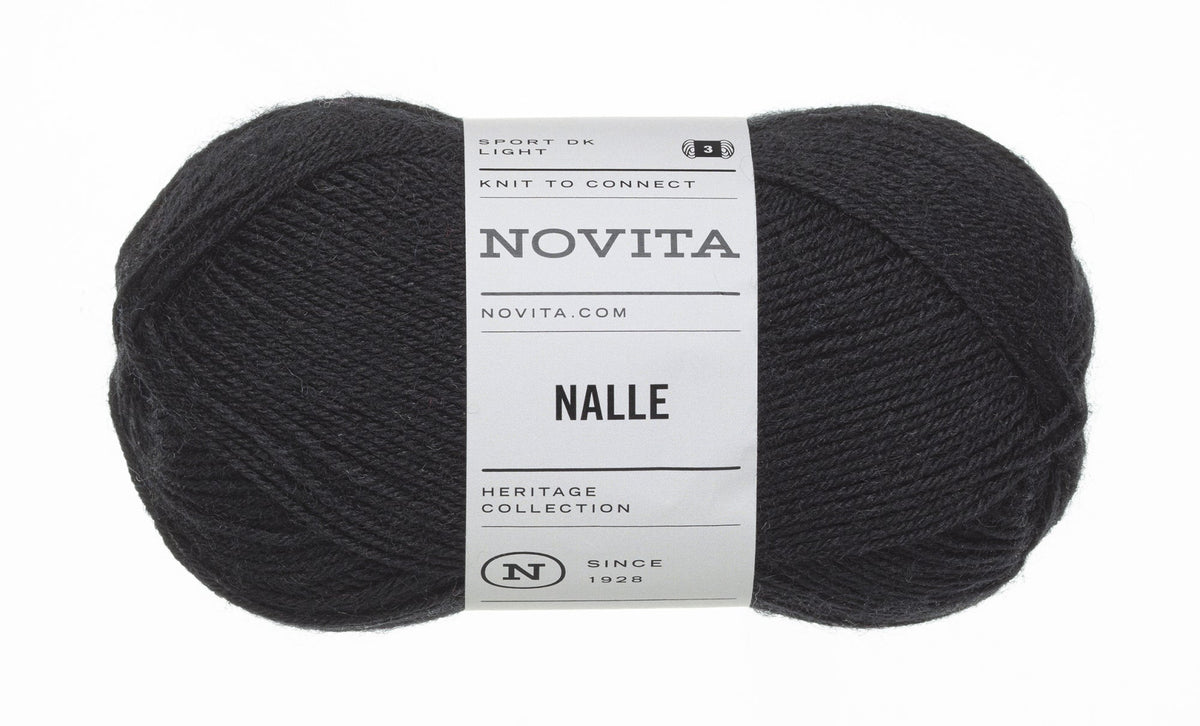 Novita Nalle kleur 099 zwart: bol sokkenwol