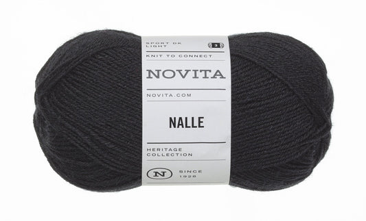 Novita Nalle kleur 099 zwart: bol sokkenwol