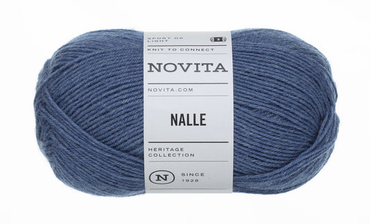 Novita Nalle kleur 160 jeansblauw: bol sokkenwol