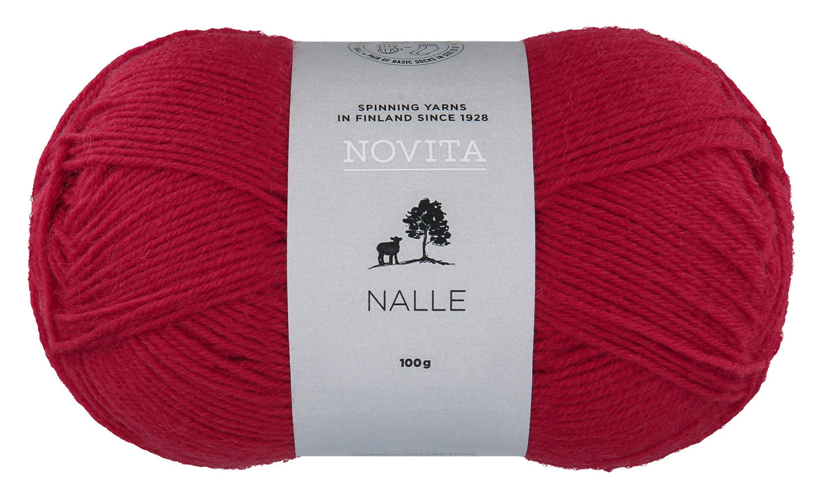 Novita Nalle kleur 523 lingonberry: bol sokkenwol