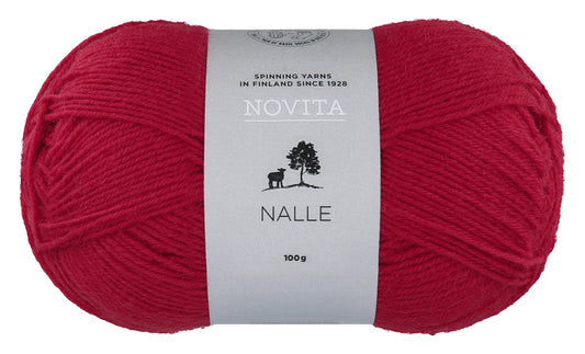 Novita Nalle kleur 523 lingonberry: bol sokkenwol