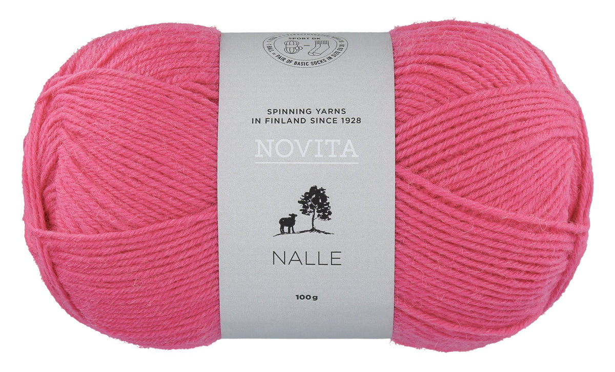 Novita Nalle kleur 539 raspberry: bol sokkenwol