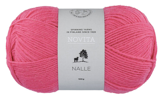 Novita Nalle kleur 539 raspberry: bol sokkenwol