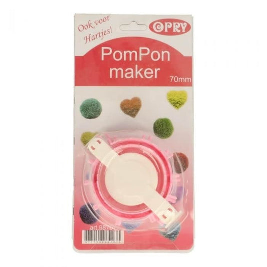 Opry Pompon Maker 70mm – handige tool voor het maken van pompons