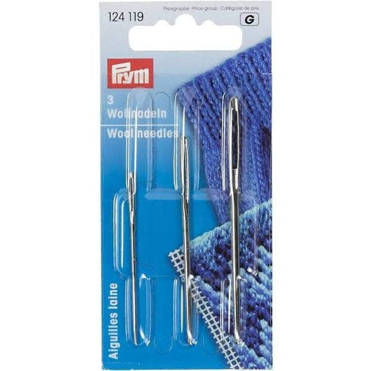 Prym Wolnaalden Set – 3 naalden in verschillende maten voor breien