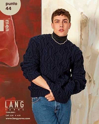 Punto 44 Men breimagazine voor stoere patronen voor mannen - LANG Yarns