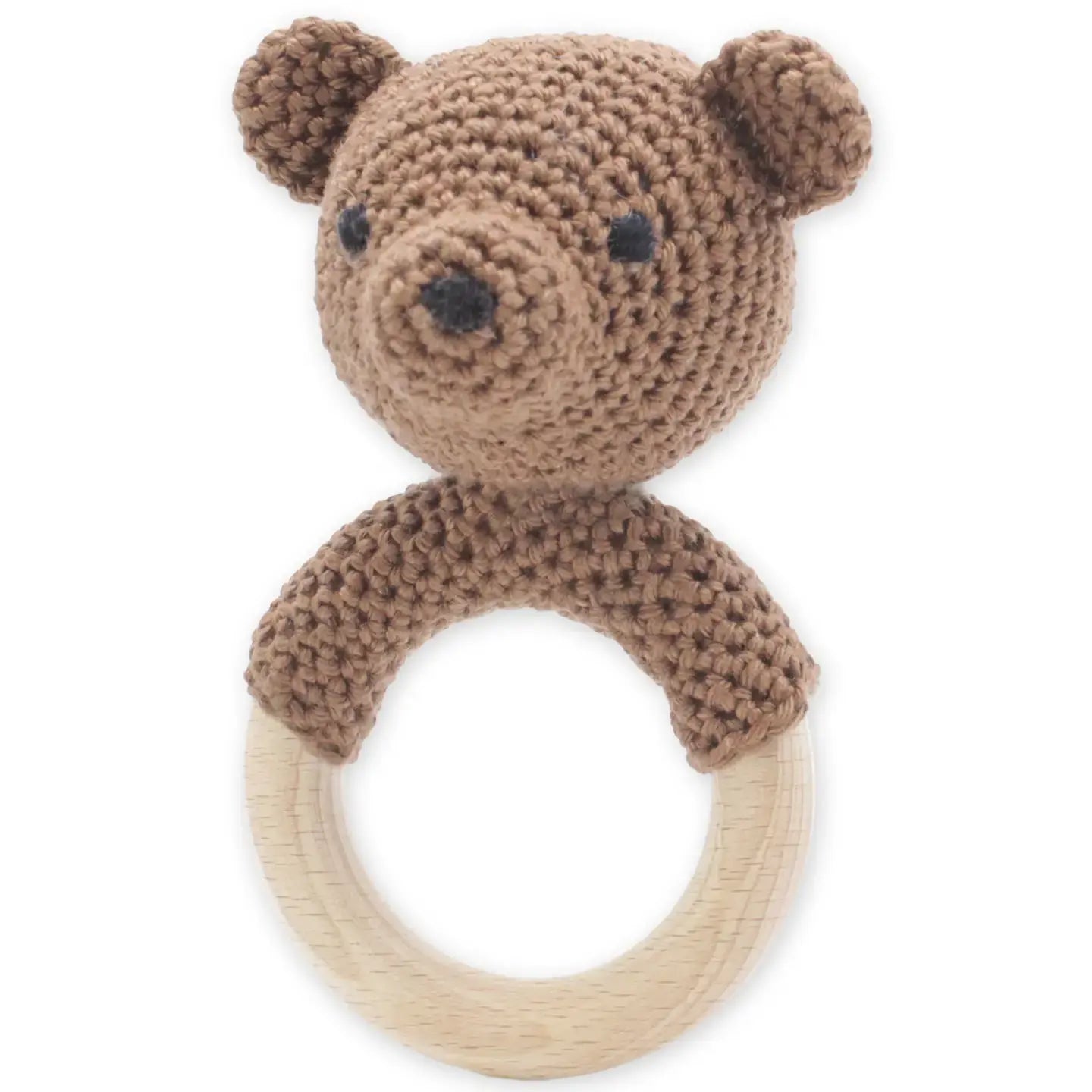 Rammelaar Beer haakpakket – Neutraal babycadeau met 100% katoen garen