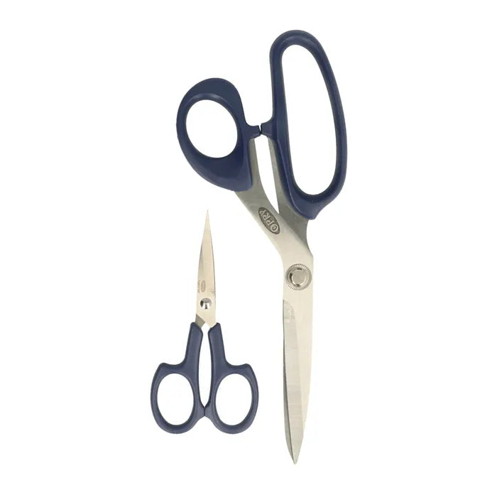Scharenset 21cm + 10cm – Robuuste carbon roestvrij staal scharen met microvertanding