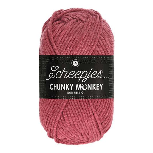Scheepjes Chunky Monkey breigaren in salmon - dikke acrylbreigaren voor warme projecten