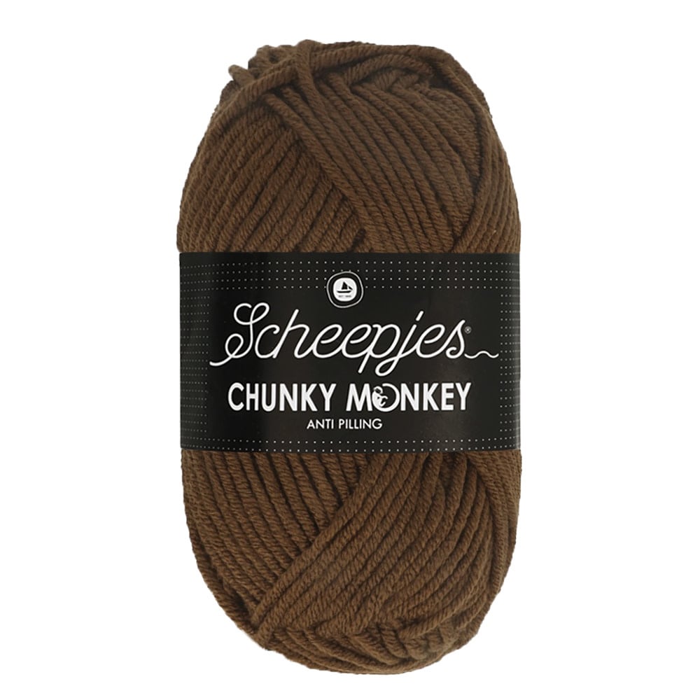 Scheepjes Chunky Monkey breigaren in tawny - dikke acrylbreigaren voor warme projecten