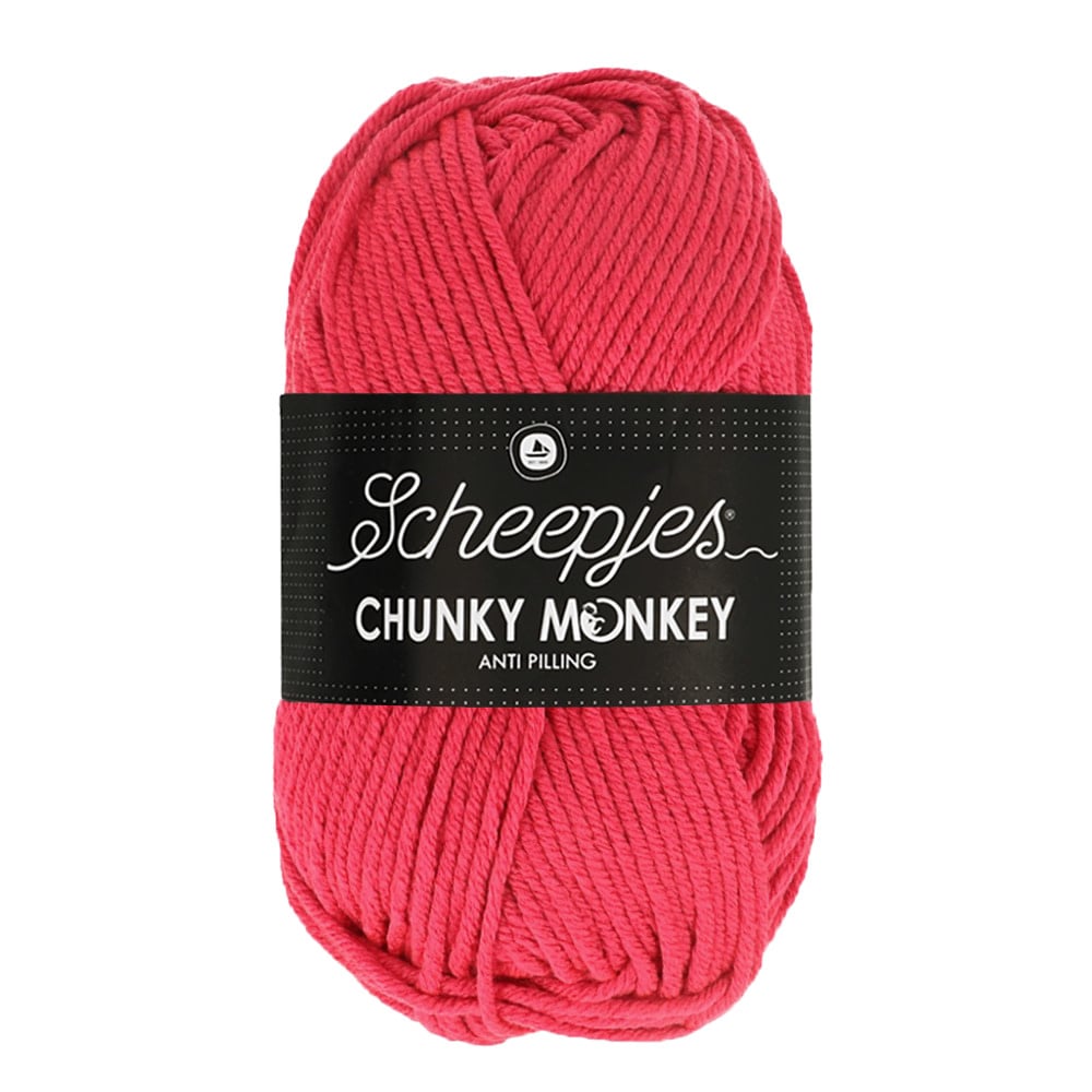 Scheepjes Chunky Monkey breigaren in candy apple - dikke acrylbreigaren voor warme projecten