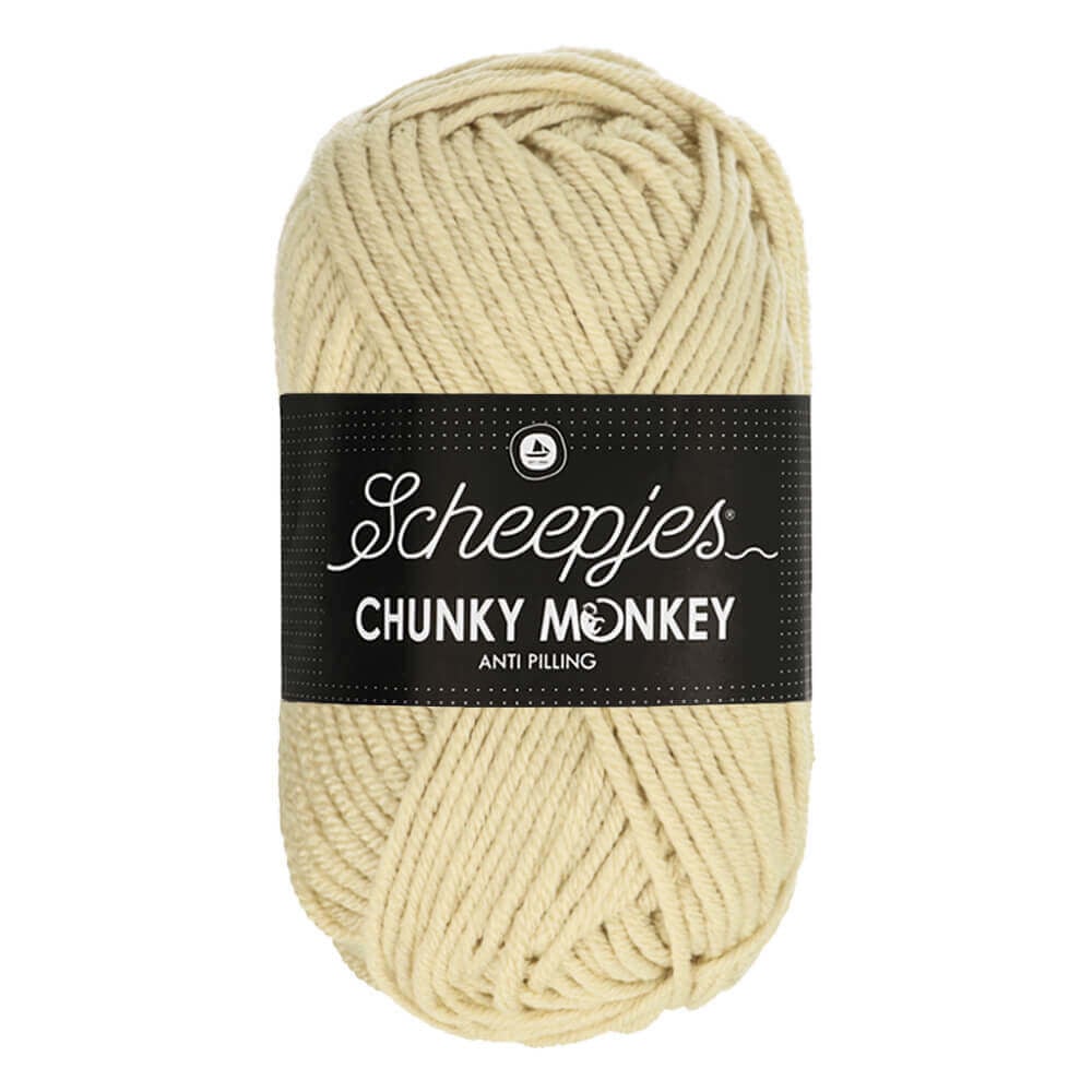 Scheepjes Chunky Monkey breigaren in jasmine - dikke acrylbreigaren voor warme projecten