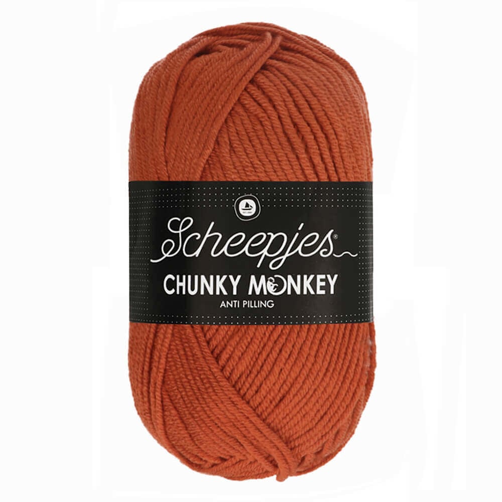 Scheepjes Chunky Monkey breigaren in flame - dikke acrylbreigaren voor warme projecten