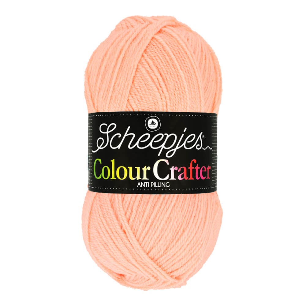 SCHEEPJES Colour Crafter breigaren in kleur 1001 Weert - zijdezacht acryl voor breien en haken