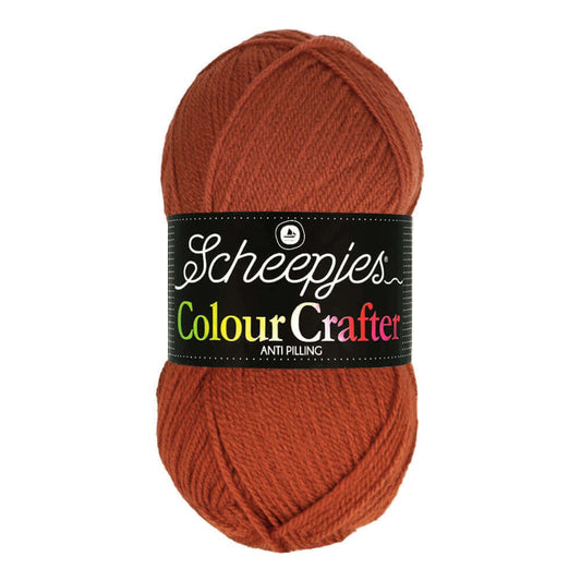 SCHEEPJES Colour Crafter breigaren in kleur 1001 Weert - zijdezacht acryl voor breien en haken