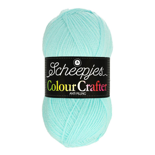 SCHEEPJES Colour Crafter breigaren in kleur 1001 Weert - zijdezacht acryl voor breien en haken