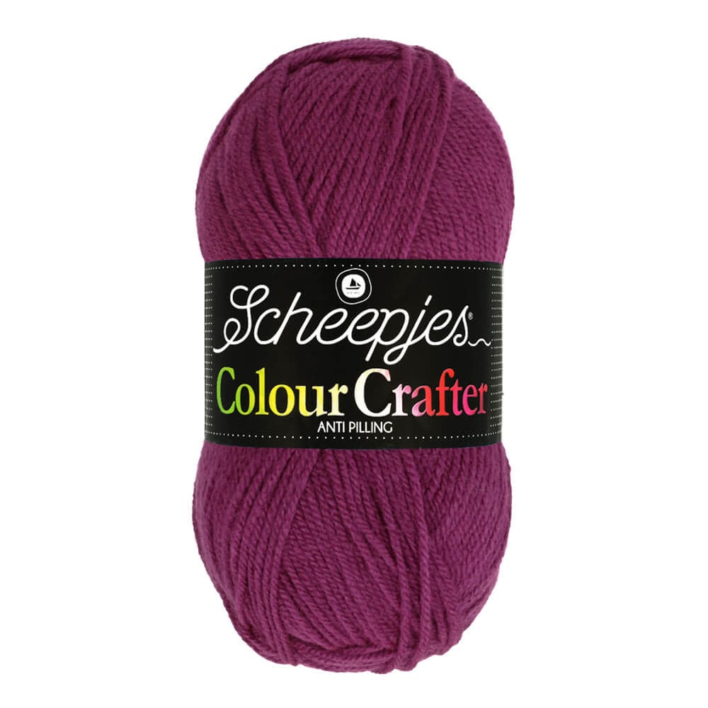 SCHEEPJES Colour Crafter breigaren in kleur 1001 Weert - zijdezacht acryl voor breien en haken