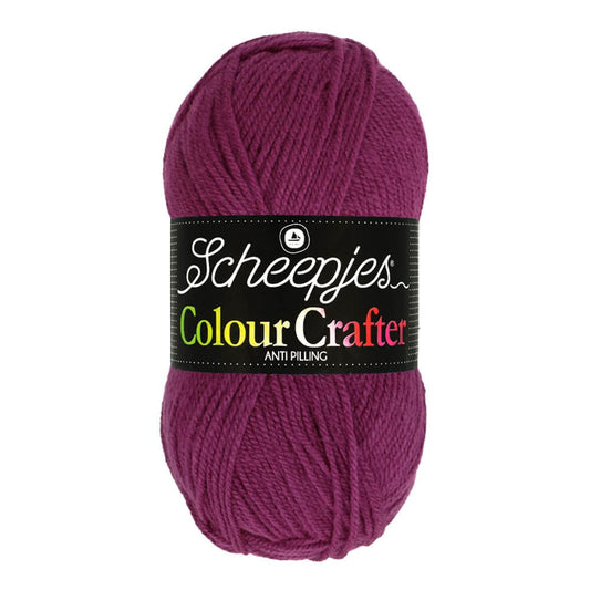 SCHEEPJES Colour Crafter breigaren in kleur 1001 Weert - zijdezacht acryl voor breien en haken