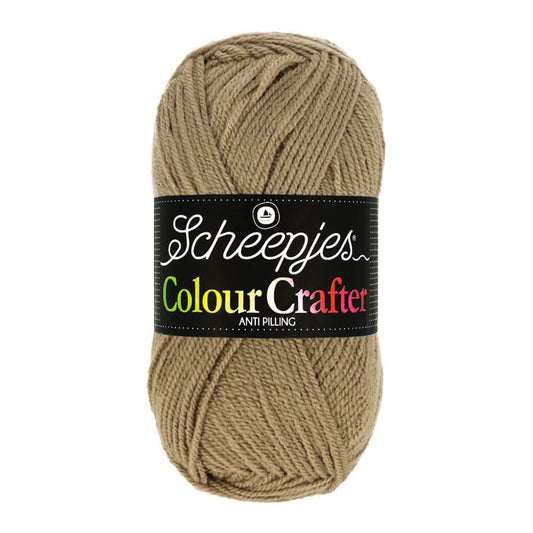 SCHEEPJES Colour Crafter breigaren in kleur 1001 Weert - zijdezacht acryl voor breien en haken