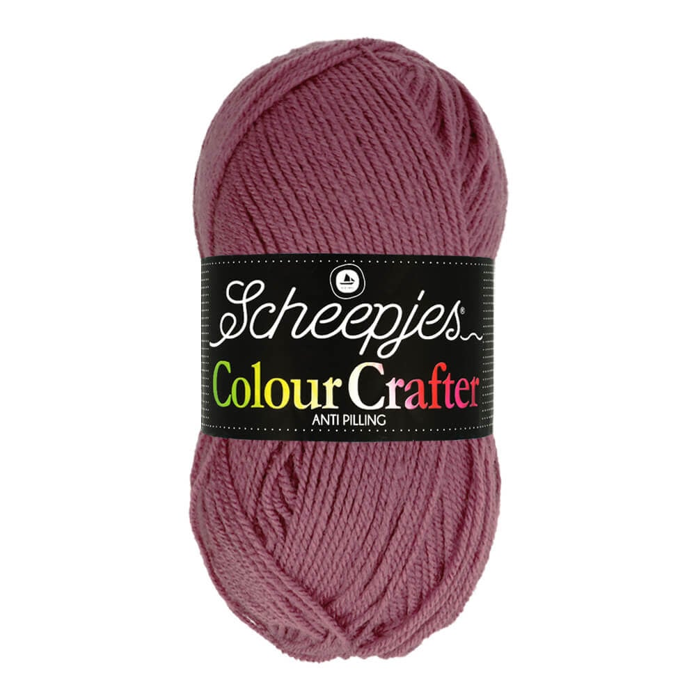 SCHEEPJES Colour Crafter breigaren in kleur 1001 Weert - zijdezacht acryl voor breien en haken
