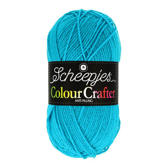 SCHEEPJES Colour Crafter breigaren in kleur 1001 Weert - zijdezacht acryl voor breien en haken