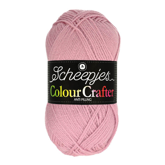 SCHEEPJES Colour Crafter breigaren in kleur 1001 Weert - zijdezacht acryl voor breien en haken