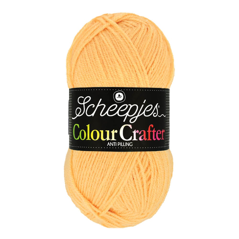 SCHEEPJES Colour Crafter breigaren in kleur 1001 Weert - zijdezacht acryl voor breien en haken