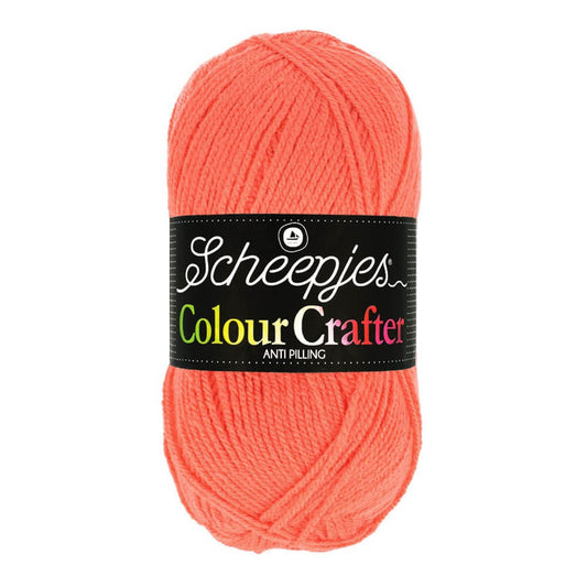 SCHEEPJES Colour Crafter breigaren in kleur 1001 Weert - zijdezacht acryl voor breien en haken