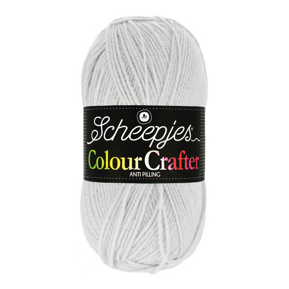 SCHEEPJES Colour Crafter breigaren in kleur 1001 Weert - zijdezacht acryl voor breien en haken