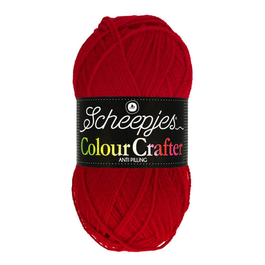 SCHEEPJES Colour Crafter breigaren in kleur 1001 Weert - zijdezacht acryl voor breien en haken