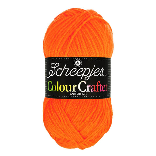 SCHEEPJES Colour Crafter breigaren in kleur 1001 Weert - zijdezacht acryl voor breien en haken