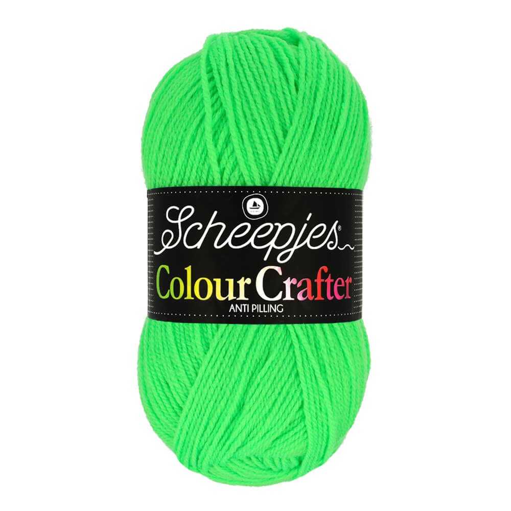 SCHEEPJES Colour Crafter breigaren in kleur 1001 Weert - zijdezacht acryl voor breien en haken