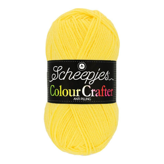 SCHEEPJES Colour Crafter breigaren in kleur 1001 Weert - zijdezacht acryl voor breien en haken