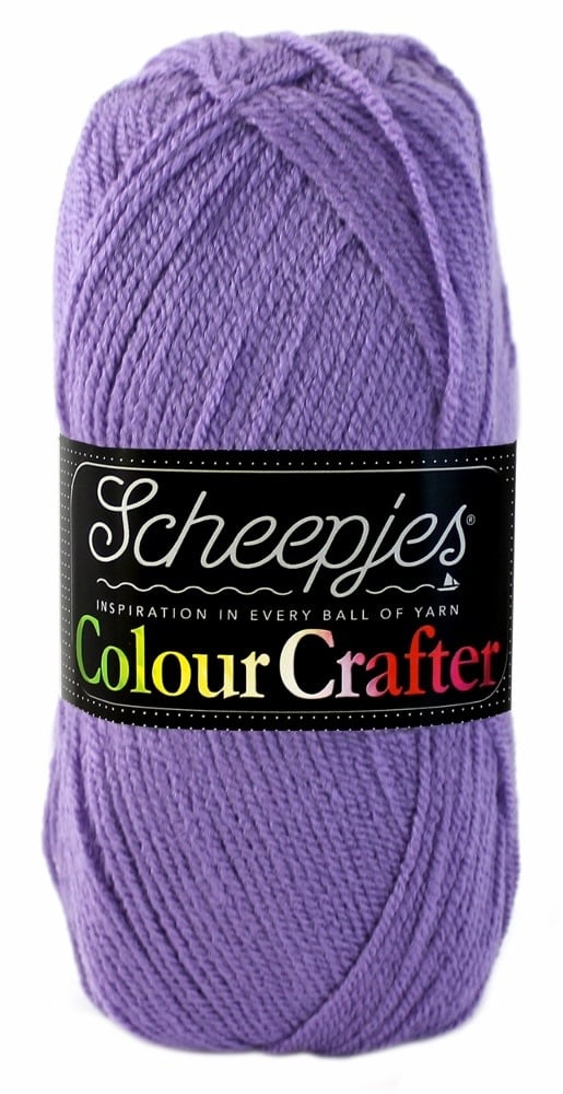 SCHEEPJES Colour Crafter breigaren in kleur 1001 Weert - zijdezacht acryl voor breien en haken