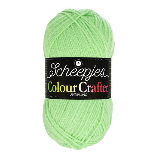 SCHEEPJES Colour Crafter breigaren in kleur 1001 Weert - zijdezacht acryl voor breien en haken