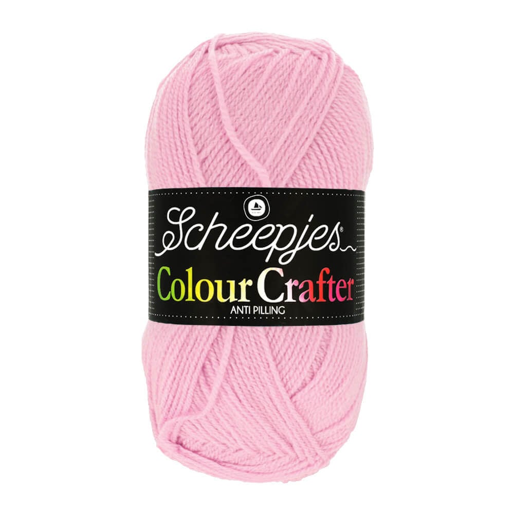 SCHEEPJES Colour Crafter breigaren in kleur 1001 Weert - zijdezacht acryl voor breien en haken