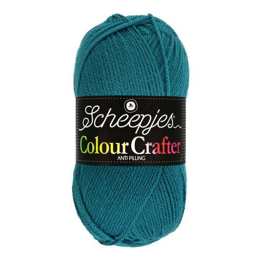 SCHEEPJES Colour Crafter breigaren in kleur 1001 Weert - zijdezacht acryl voor breien en haken