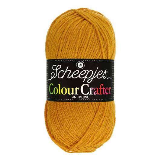 SCHEEPJES Colour Crafter breigaren in kleur 1001 Weert - zijdezacht acryl voor breien en haken