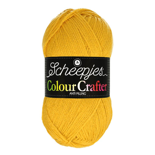 SCHEEPJES Colour Crafter breigaren in kleur 1001 Weert - zijdezacht acryl voor breien en haken