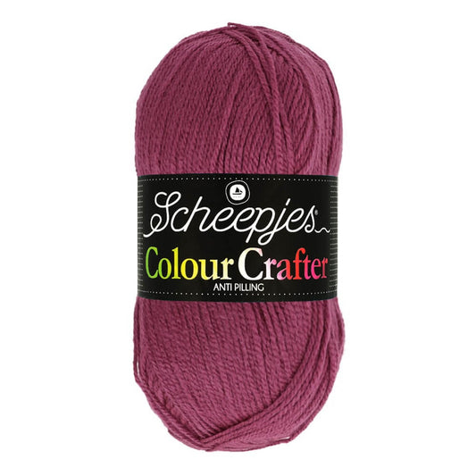 SCHEEPJES Colour Crafter breigaren in kleur 1001 Weert - zijdezacht acryl voor breien en haken