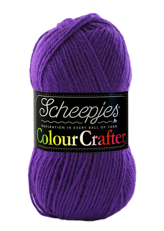 SCHEEPJES Colour Crafter breigaren in kleur 1001 Weert - zijdezacht acryl voor breien en haken
