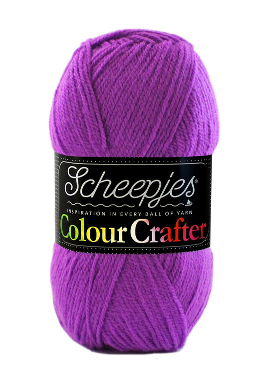 SCHEEPJES Colour Crafter breigaren in kleur 1001 Weert - zijdezacht acryl voor breien en haken