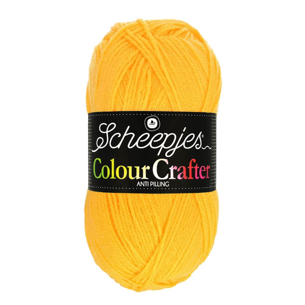 SCHEEPJES Colour Crafter breigaren in kleur 1001 Weert - zijdezacht acryl voor breien en haken