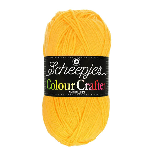 SCHEEPJES Colour Crafter breigaren in kleur 1001 Weert - zijdezacht acryl voor breien en haken