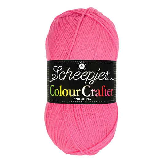 SCHEEPJES Colour Crafter breigaren in kleur 1001 Weert - zijdezacht acryl voor breien en haken
