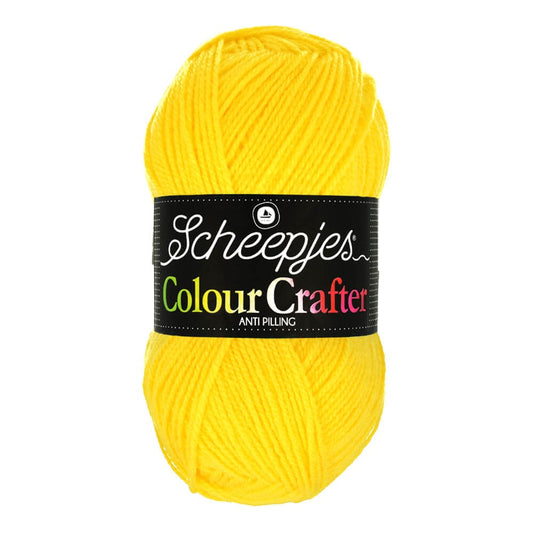 SCHEEPJES Colour Crafter breigaren in kleur 1001 Weert - zijdezacht acryl voor breien en haken
