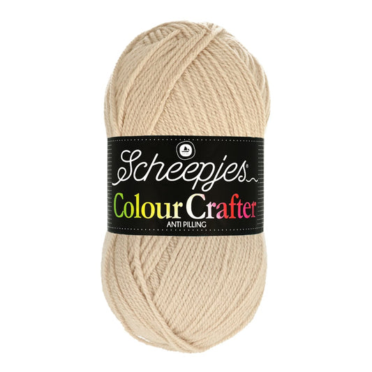 SCHEEPJES Colour Crafter breigaren in kleur 1001 Weert - zijdezacht acryl voor breien en haken