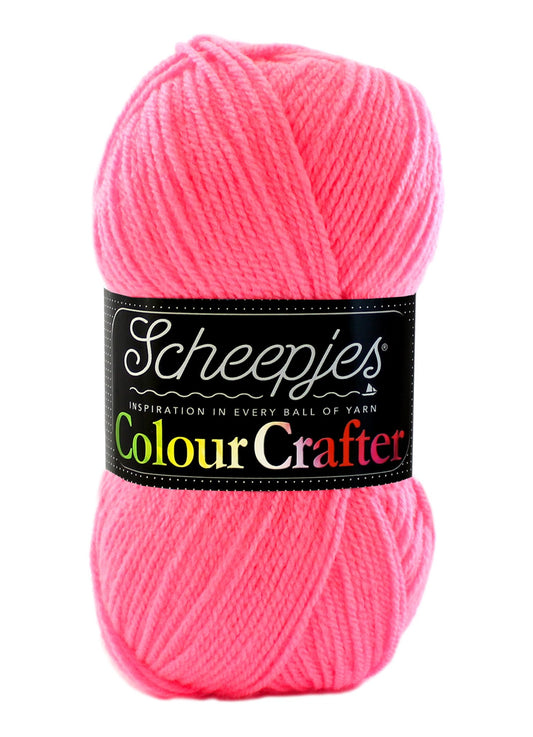 SCHEEPJES Colour Crafter breigaren in kleur 1001 Weert - zijdezacht acryl voor breien en haken