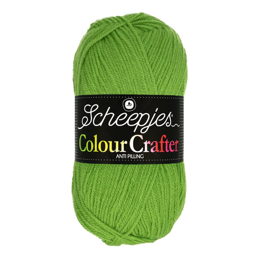 SCHEEPJES Colour Crafter breigaren in kleur 1001 Weert - zijdezacht acryl voor breien en haken